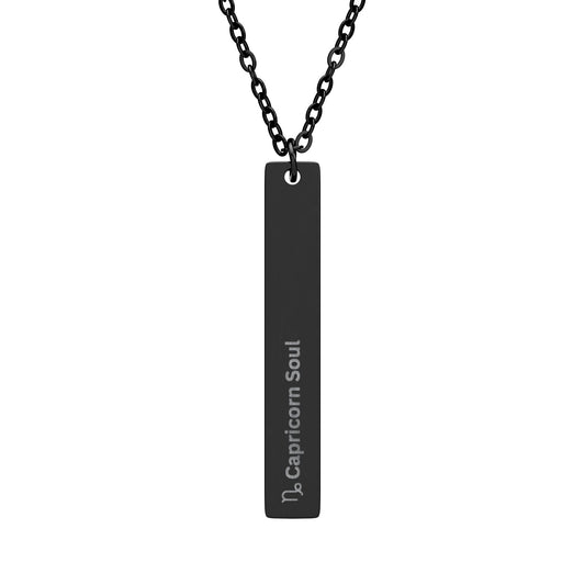"Capricorn Soul" - Vertical Bar Necklace