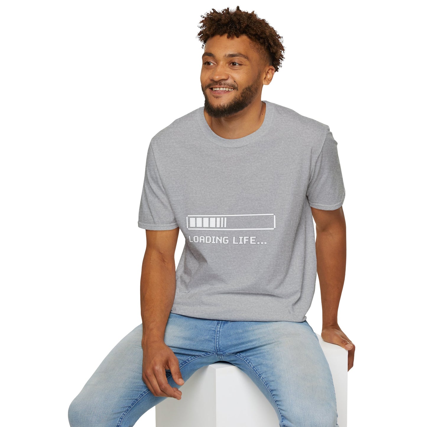 Loading Life T‑Shirt — Minimal Progress Bar Graphic Tee