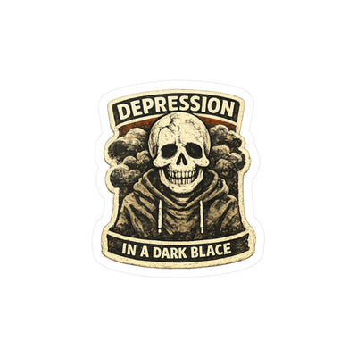 Depression Mental Health Graphic Sticker — Kiss-Cut Vinyl Decal