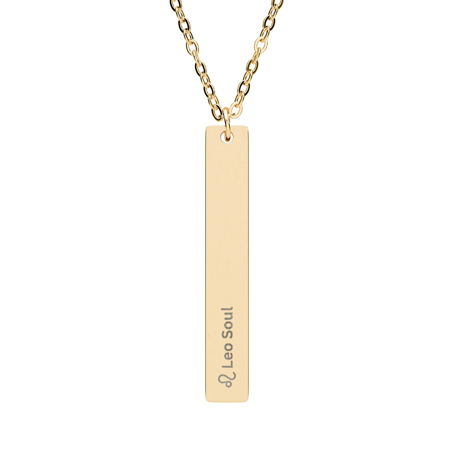 "Leo Soul" - Vertical Bar Necklace