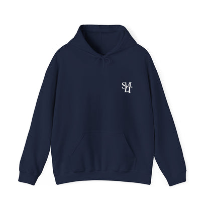 Hoodie — UNFOLD Box Graphic Pullover (Minimal Logo)
