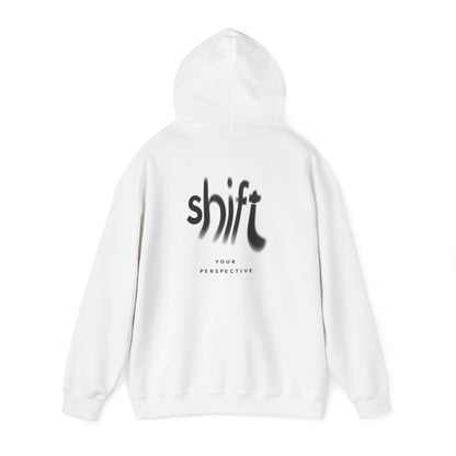 Hoodie — "Shift Your Perspective" Minimal Logo Pullover