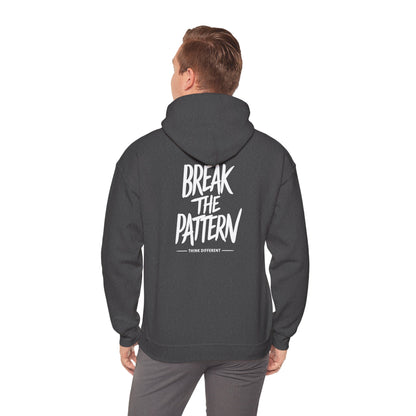 Break the Pattern Hoodie — Motivational Graphic Pullover